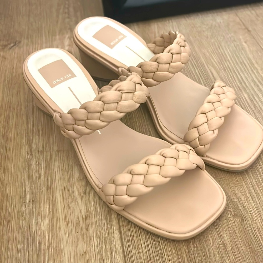 Barely worn sandals 2 inch heel.